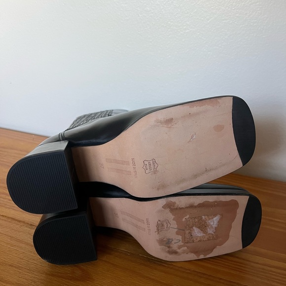 Miista black Leather Women's mid calf Boots - Picture 3 of 10